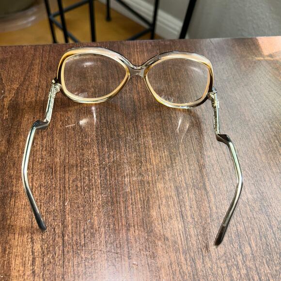 RARE Chateau Cannes France Eyeglasses Metal Plastic Brown tortoise shell Frame main image 9